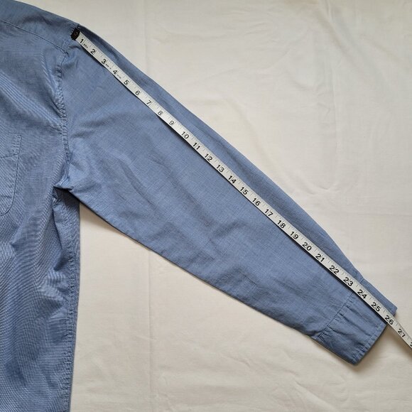 Tommy Hilfiger Mens Blue Button Down Shirt Coastal Grandpa Academia Size XL - Picture 8 of 10